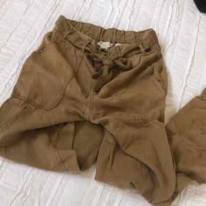 C&C tie front trousers